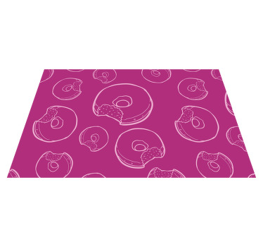 Pink Doughnuts Vinyl placemats - TenStickers