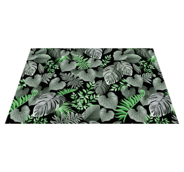 Beautiful dark tropic monstera Vinyl placemats - TenStickers