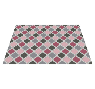 Manteles individuales elegantes Estampado rosa y gris - TenVinilo