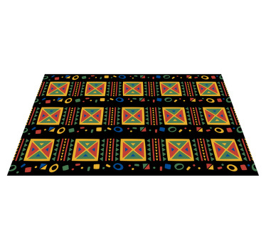 South Africa Coloured Pattern textured placemat - TenStickers