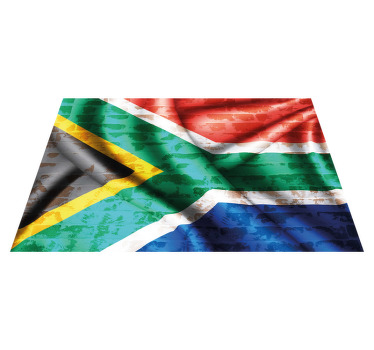 South Africa Flag on Brick textured placemats - TenStickers