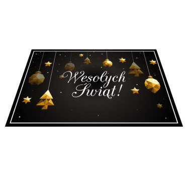 Podkładki na stół swiateczne Złote kule - TenStickers