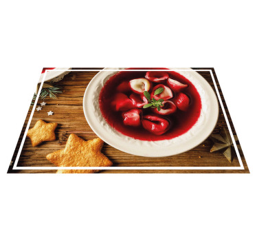 Boršč s knedlíky vánoční prostírání - TenStickers