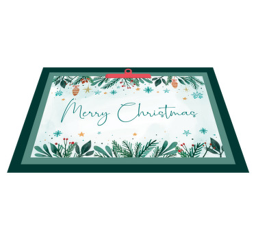Christmas tree leaves Christmas placemats - TenStickers