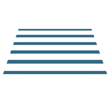 Individuais de mesa elegantes riscas azuis e brancas - TenStickers