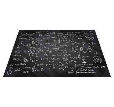 Individuais de mesa para casa Símbolos de química - TenStickers