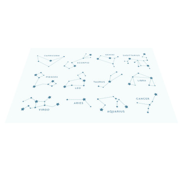 Individuais de mesa para casa Constelações - TenStickers
