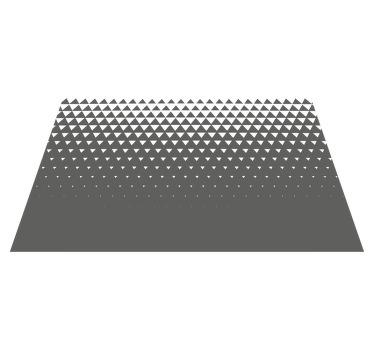 Grey and white triangles modern placemats - TenStickers
