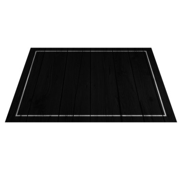 Tischset elegant Schwarz mit weißem rand - TenStickers