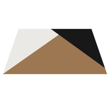 Black white and brown triangles placemats - TenStickers