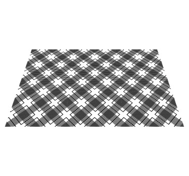 černobílé zaškrtnuté texturované prostírání - TenStickers