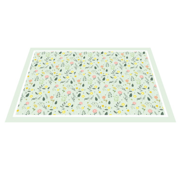 Mantel individual moderno Elegantes flores modernas en el fondo - TenVinilo