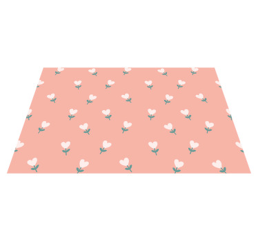 Individuais de mesa modernos Padrão de flores em forma de lareira - TenStickers