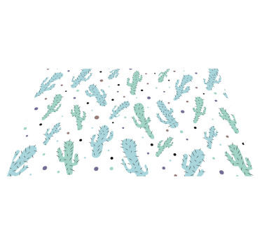 Cactus nordic pattern children placemats - TenStickers