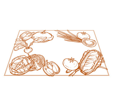 Mantel individual elegante Plantas de jardín vintage - TenVinilo