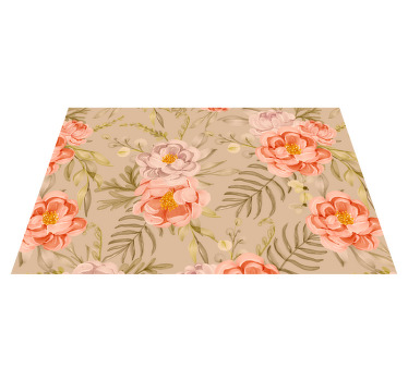 Mantel individual moderno Conjunto de flores antiguas vintage - TenVinilo