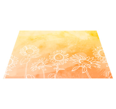 Sun Flower modern placemats - TenStickers