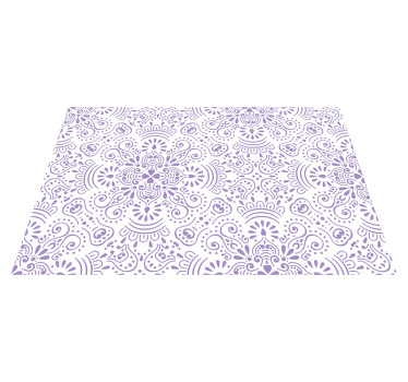 Individuais de mesa elegantes Padrão de mandala lavanda - TenStickers