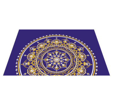 Tischset elegant Lila und goldenes indien-muster - TenStickers