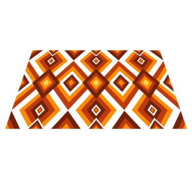 Individuais de mesa originais Losangos artísticos dos anos 70 - TenStickers