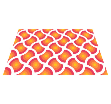 Geometric retro pattern original placemats - TenStickers