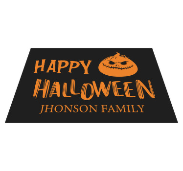 Set de table nom Joyeux halloween nom famille - TenStickers
