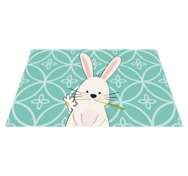 Portrait of a rabbit  children placemats - TenStickers