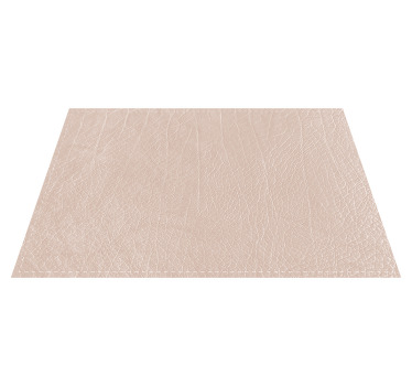 Mantel individual patrón Efecto cuero beige - TenVinilo