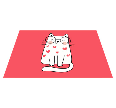 Mantel individual infantil Encantador gato sonriente - TenVinilo