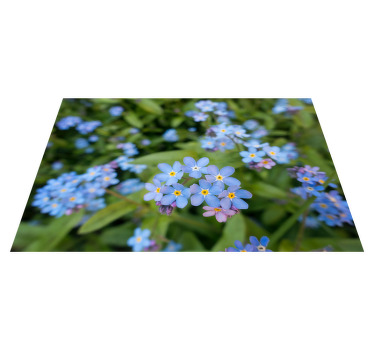 Set de table fleurs Jolies petites fleurs bleues - TenStickers