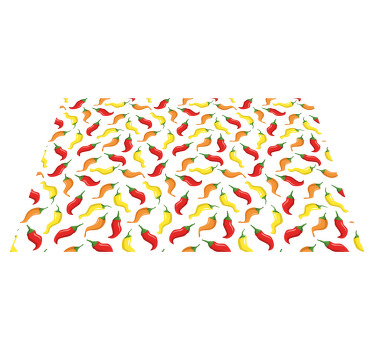 Lille mønster af chili originale dækkeservietter - TenStickers