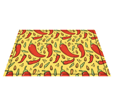 红辣椒图案原创餐垫 - TenStickers