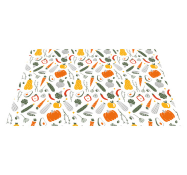 Individuais de mesa originais Decoração de frutas e vegetais - TenStickers