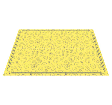 Mantel individual original Conjunto de frutas y verduras - TenVinilo