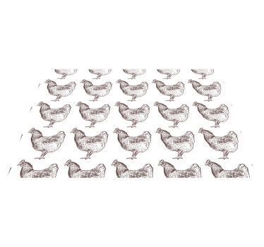 Horoz gri desen orijinal placemats - TenStickers