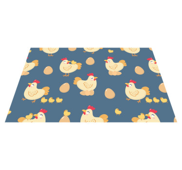 Manteles individuales de vinilo para mamás y pollitos - TenVinilo