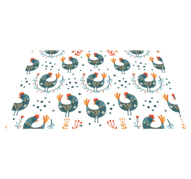 Manteles individuales de vinilo de gallinas populares - TenVinilo