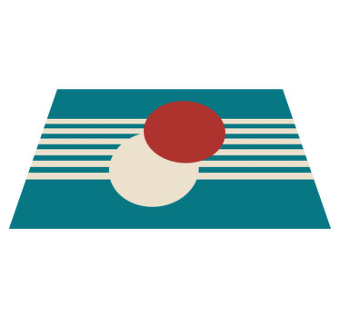 Two circles abstract art original placemats - TenStickers