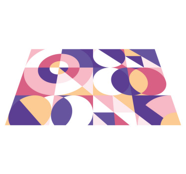 Individuais de mesa originais Figuras abstratas roxas - TenStickers