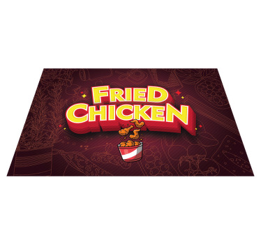 Graffiti food text original placemats - TenStickers