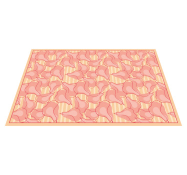 Mantel individual original Patrón creativo peras rosas - TenVinilo