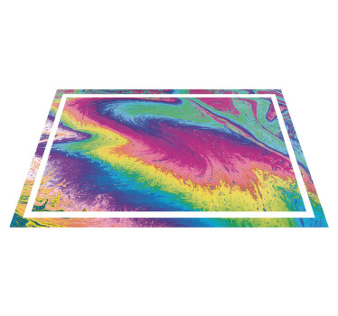 Pogrinjek z mavrično teksturo - TenStickers