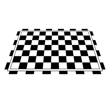 Individuais de mesa originais Tabuleiro de xadrez - TenStickers