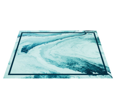 Mantel individual patrón Olas de mármol azul - TenVinilo