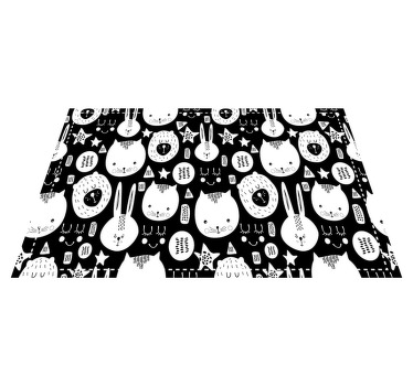 Kočky a králíci moderní prostírání - TenStickers