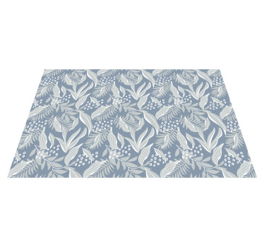 Individuais de mesa elegantes Estampa floral cinza - TenStickers