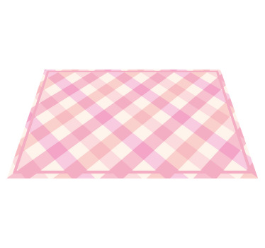 Individuais de mesa originais Padrão xadrez rosa - TenStickers