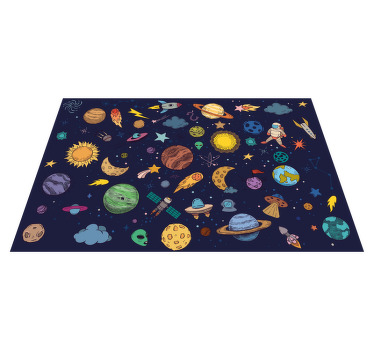 Mantel individual original Muchos símbolos espaciales - TenVinilo