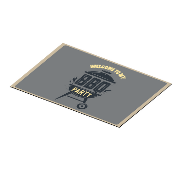 Platzset Spruch willkommens-grillfest - TenStickers