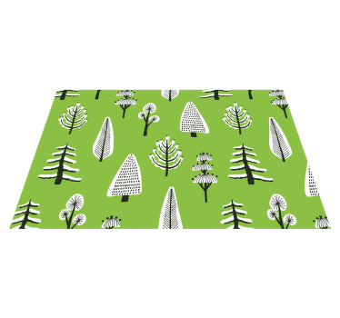 Forskjellige grønne trær spisebrikke original - Tenstickers